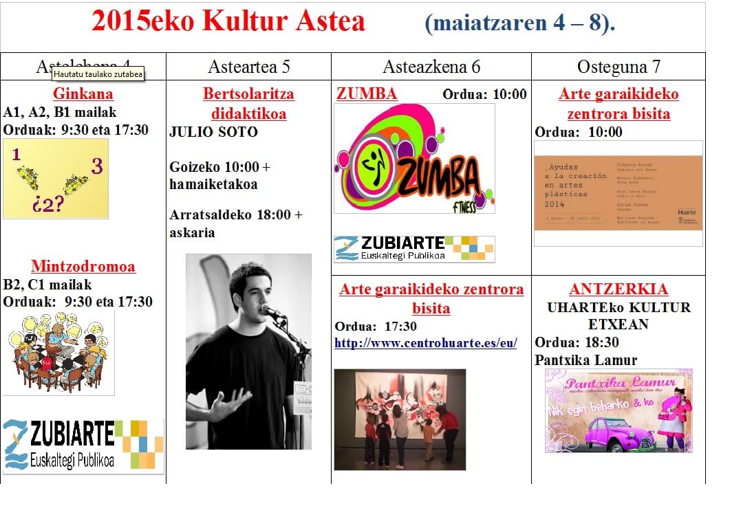 2015eko kultur astea